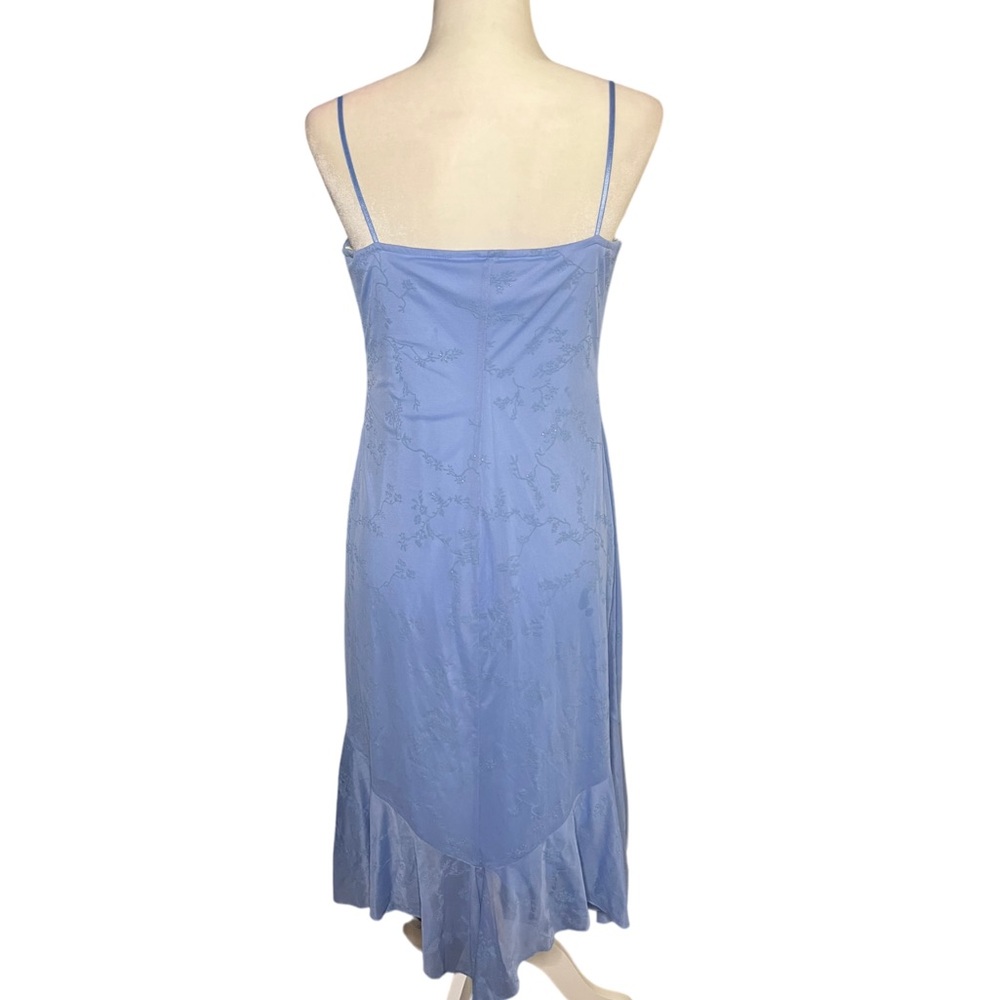 Vintage Light Blue Fairycore Dress City Triangles - Picture 3 of 4